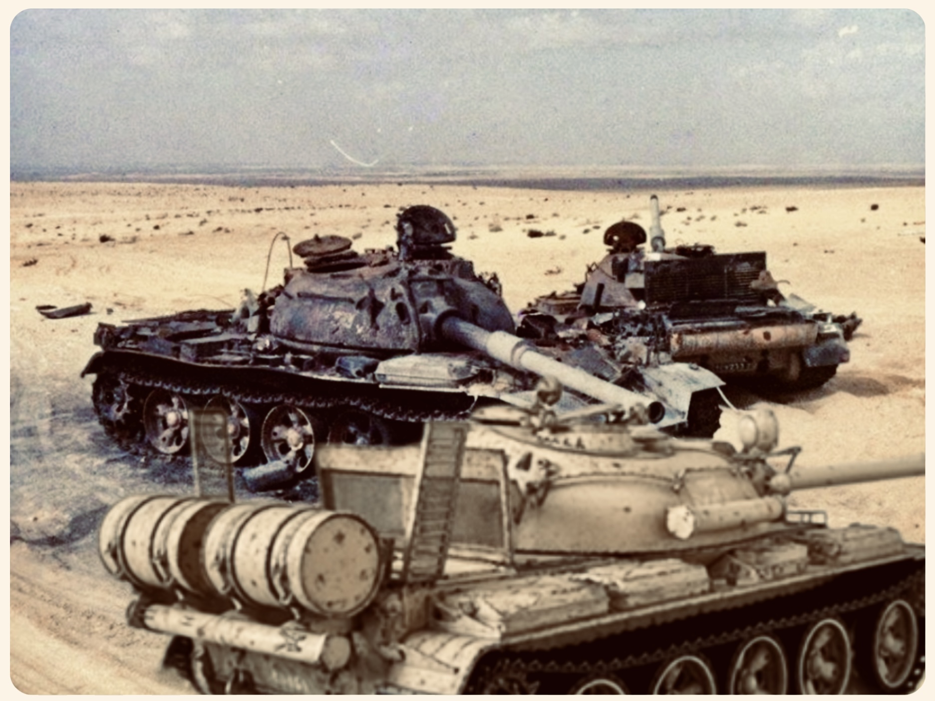 T-55’s in the desert