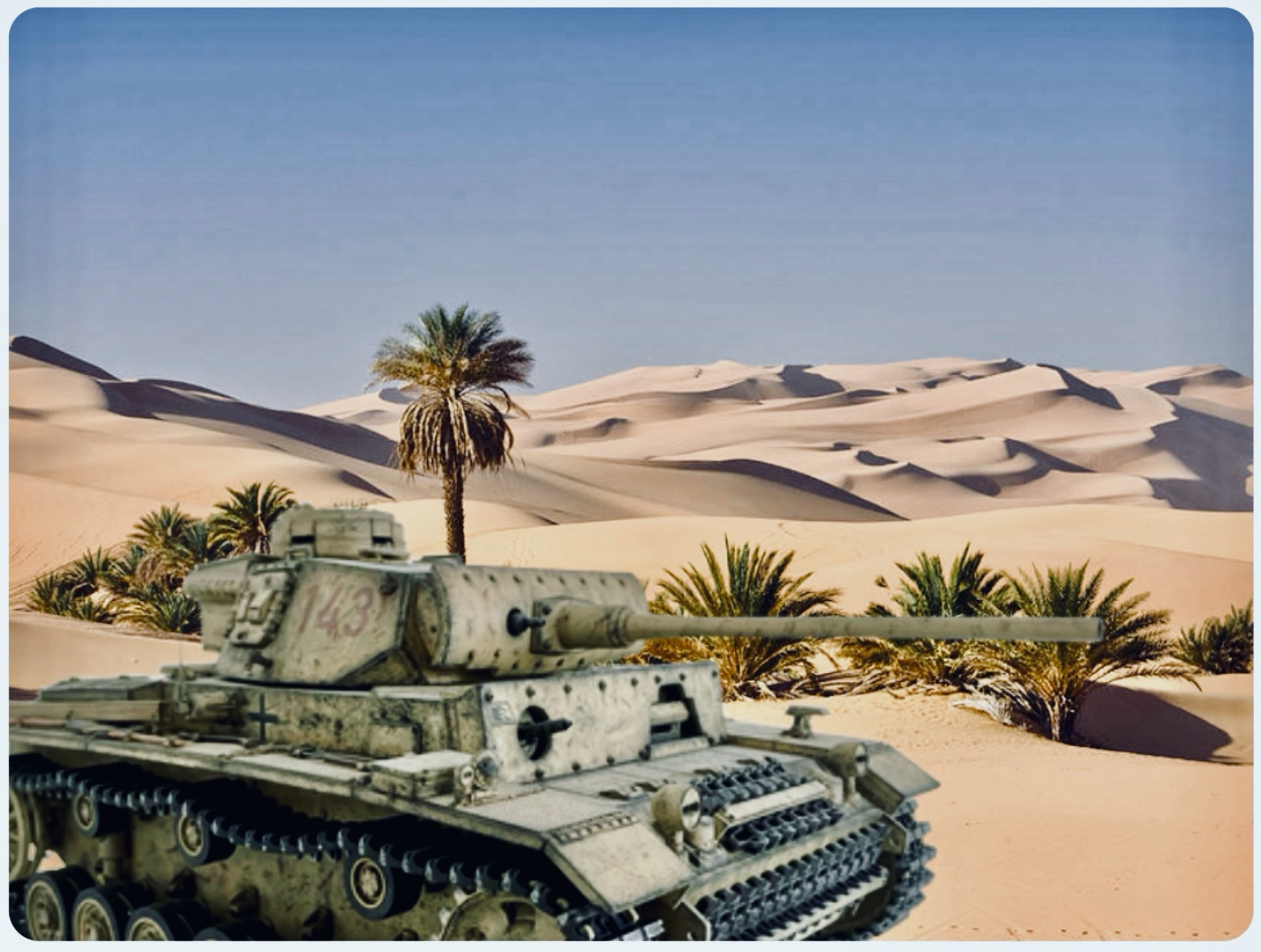 Panzer III’s in the desert