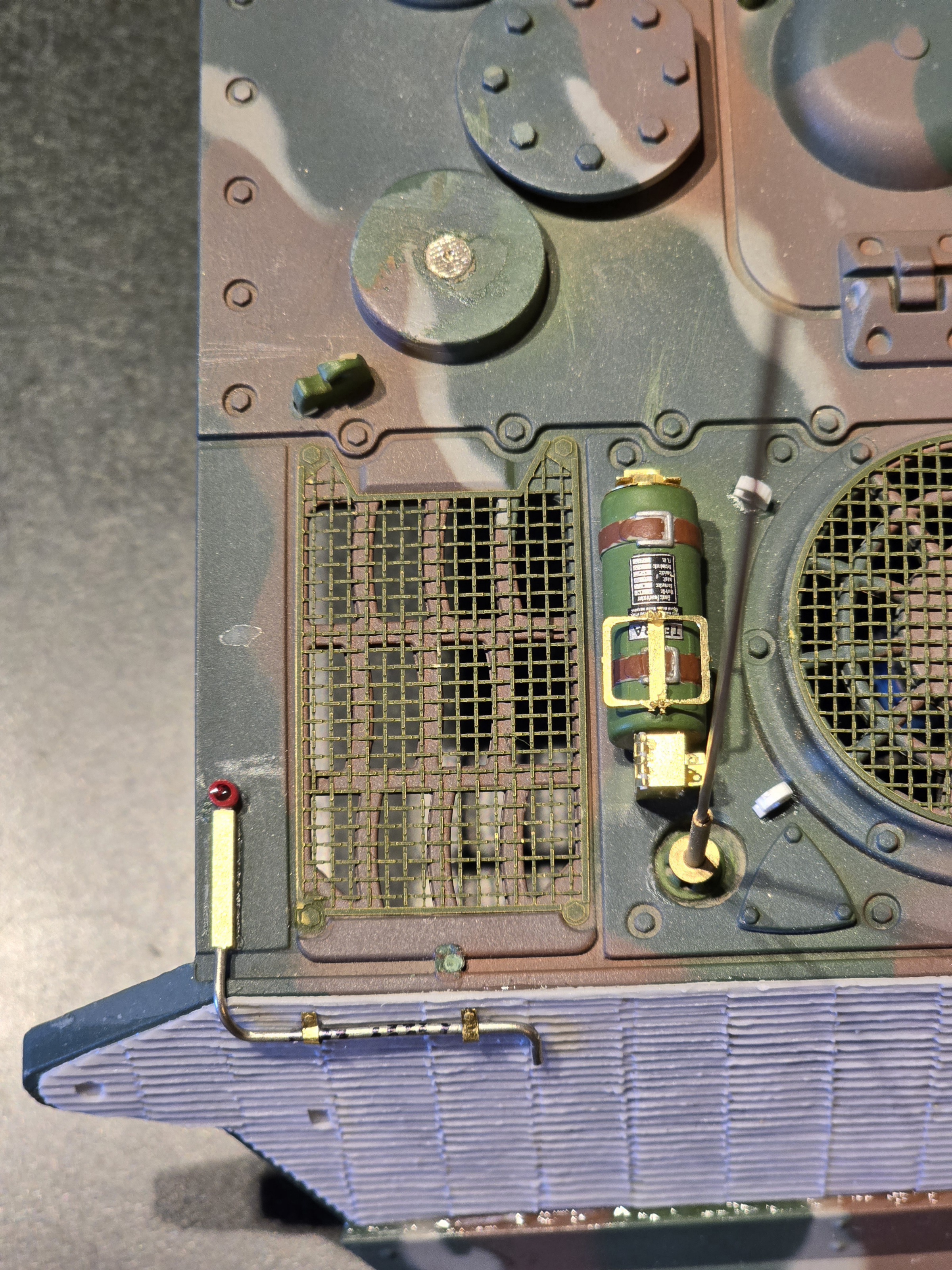 Fuel Overflow Line using solder cable