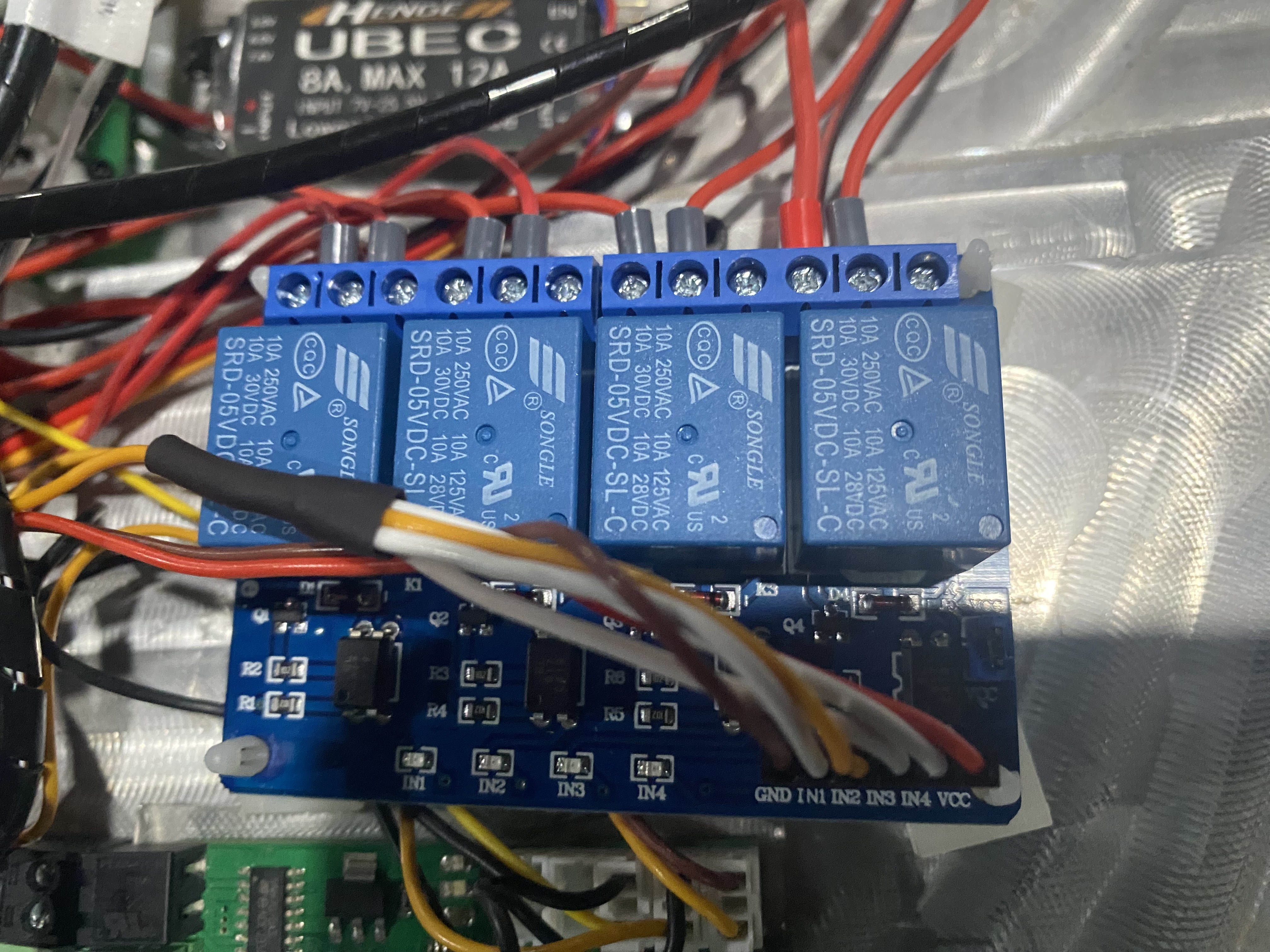 Close up of the relay