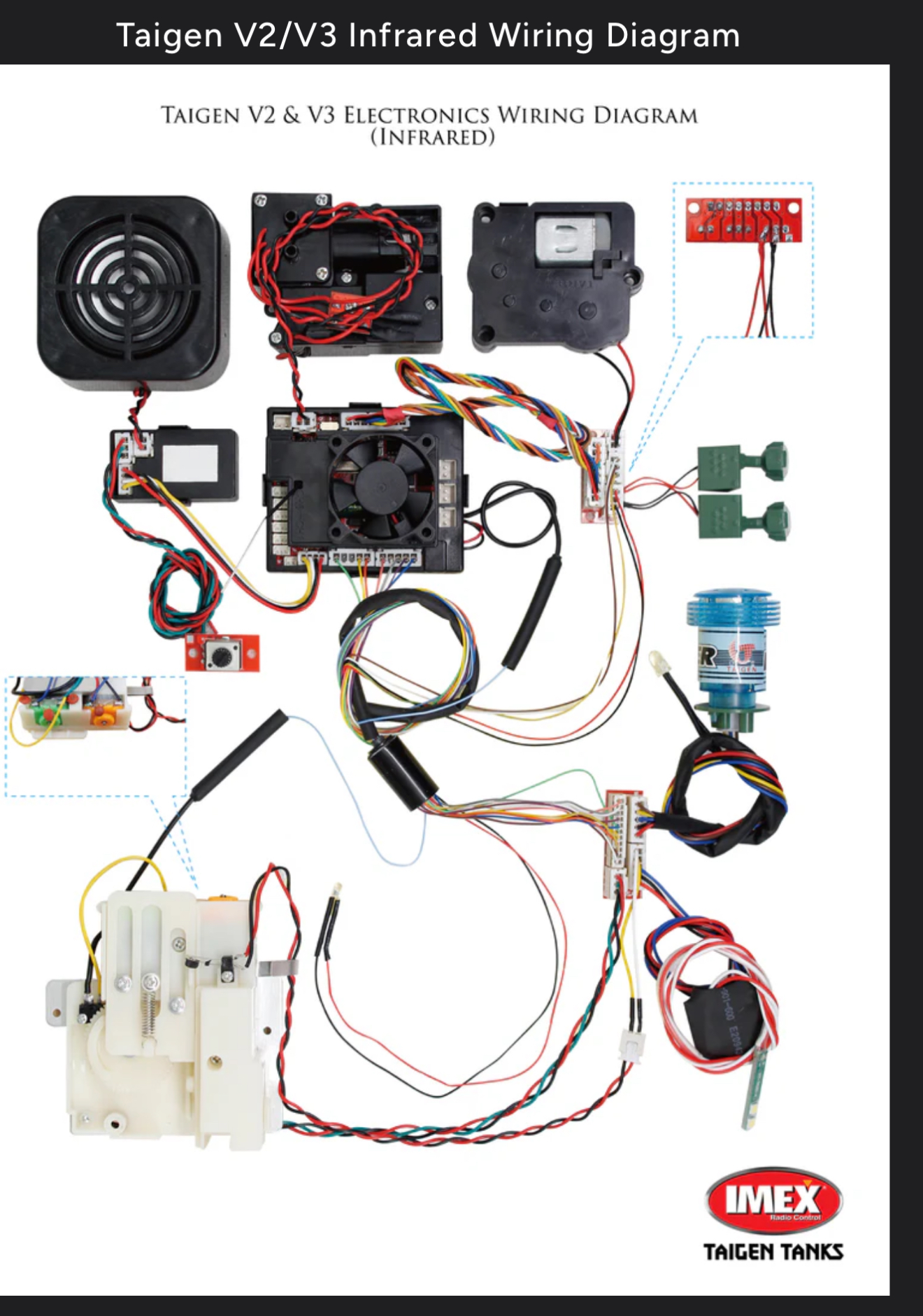 IR wiring for Taigen, for contrast