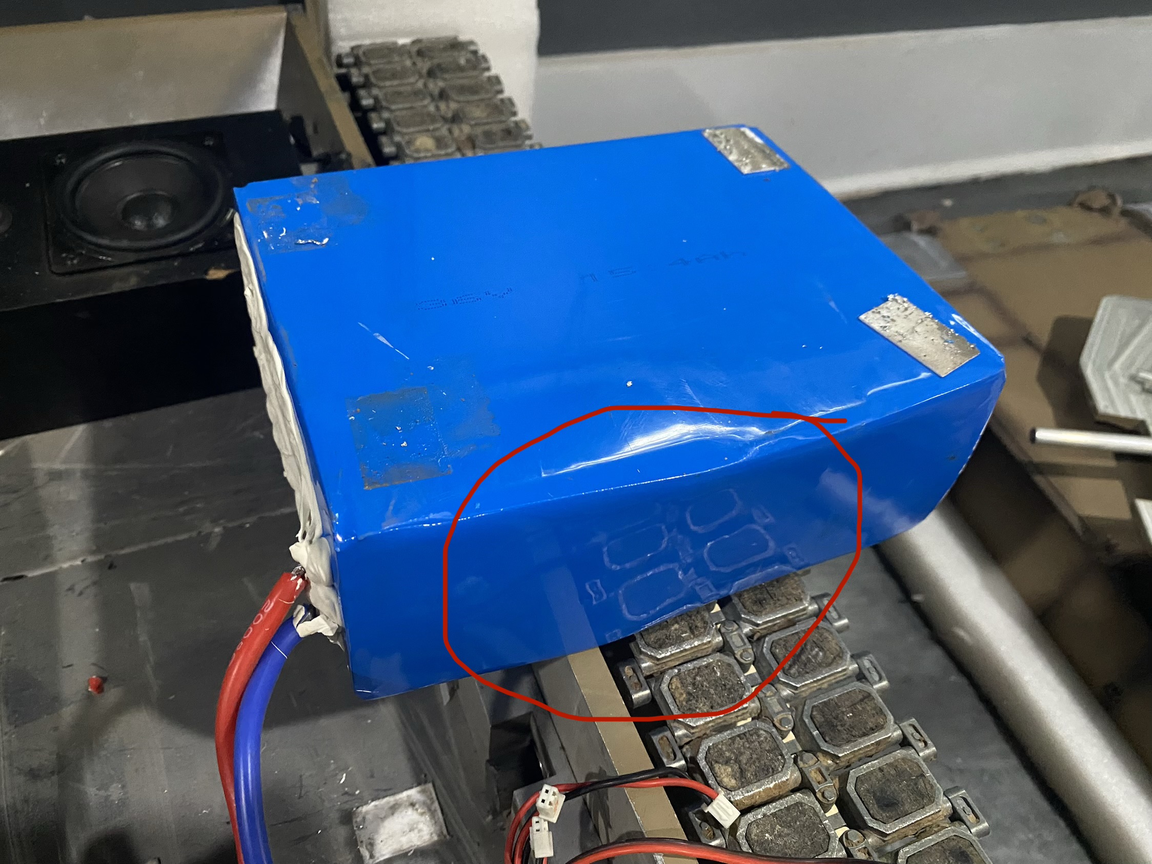 Circled in red is the lump I’m talking about