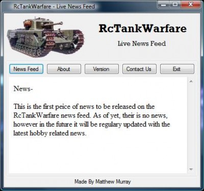 Here is a screen shot of the program.