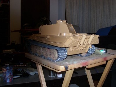 all metal lower hull with torsion bar suspension and metal swing arms