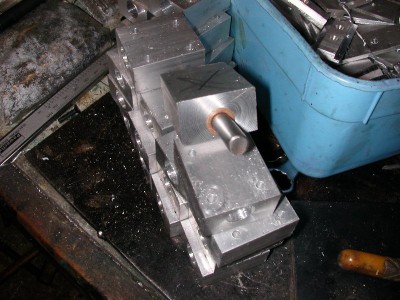 first completed bearing block