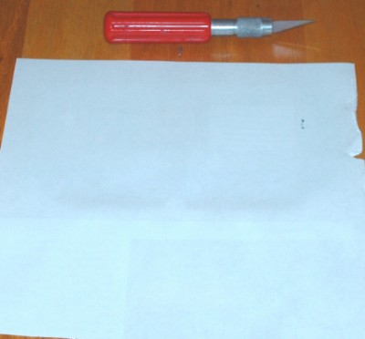 Cover with a Clean Blank Piece of Paper