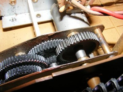 Gearbox casings cut down to allow top to fit