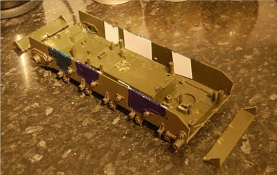 Here's the scrap Bull dog hull from my M-75 build. Ive started to alter it.