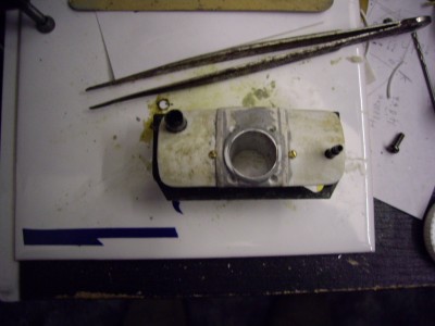 the mantlet with more work done on it.......