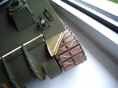 the new brass fenders which are bolted to the metal bottom hull and not to the hull it,s self..........