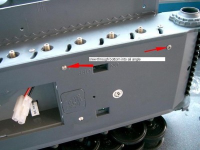 screw through bottom into ali angle