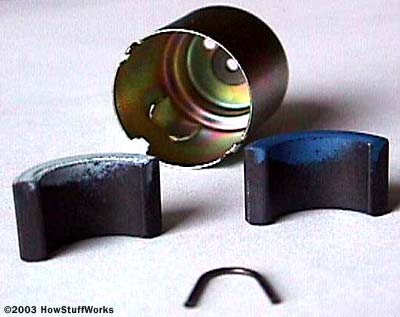 Magnets removed from case