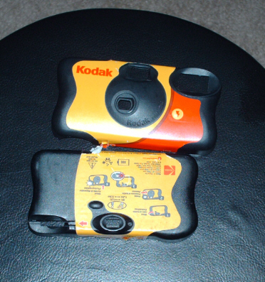 The camera body taken apart.