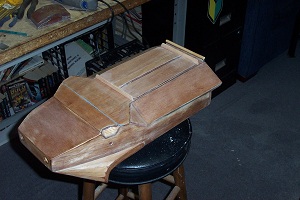 The hatch for the rear compartment is fabricated. It is held on with magnets.