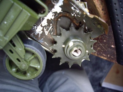 pin fitted and ends drilled