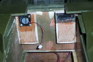 Vents from inside with fan.