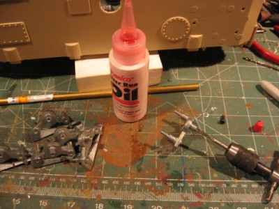 each mount tapped for 3mm screws