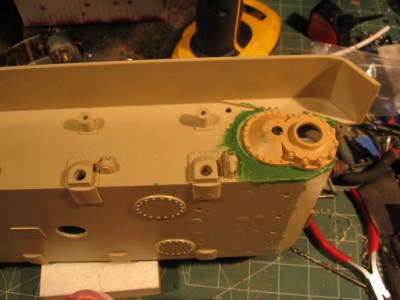 PIV drive guards from Tamiya, with bandai lame detial guards filed down and filled in