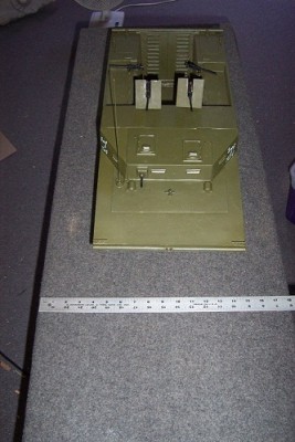 Front with ruler for size.