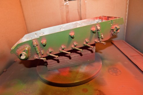 Started painting Hull