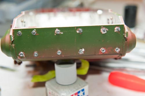 Drilled and put the bolts and nuts on.