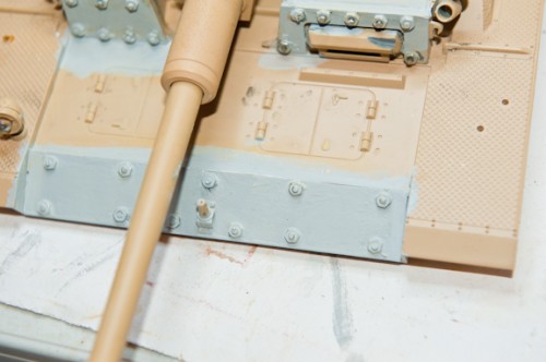 I got the rest of the bolts and nuts in to finish the bolt on armor. I drilled  another hole in the armor with the kit did not have for the bolt behind the black out light.