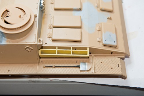 The air intakes came in and installed them. Used the dremel to cut out some hull material around the air intake. I figured that will help with the sound sound speaker to have a way to project the sound.