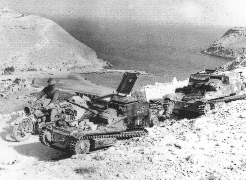 Captured Italian Tankette