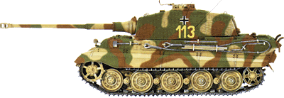 King Tiger Henschel Version first company,first platoon,Third tank,Unit Unknown