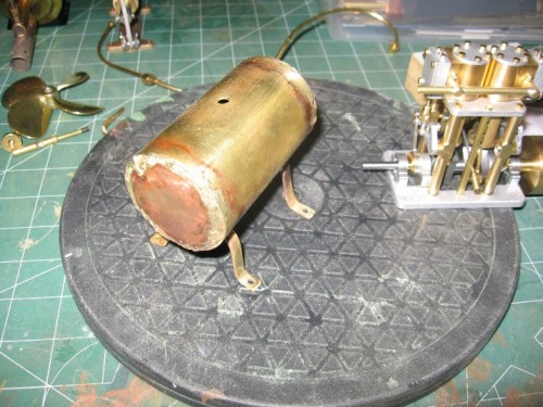extra water tank I brazed with silver wire and MAPP torch