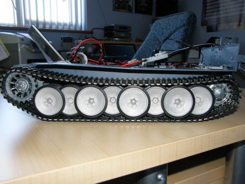 Left side track tension
