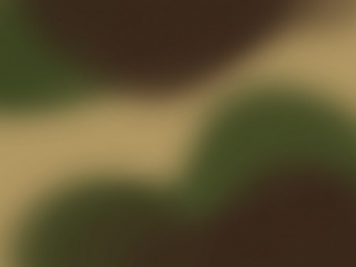 STANDARD CAMO PAINT BROWN AND GREEN OVER A BASE YELLOW