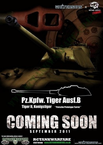 New Release King Tiger with Porsche prototype turret