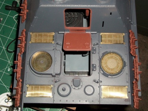 Test fitting grill set Jagdpanther