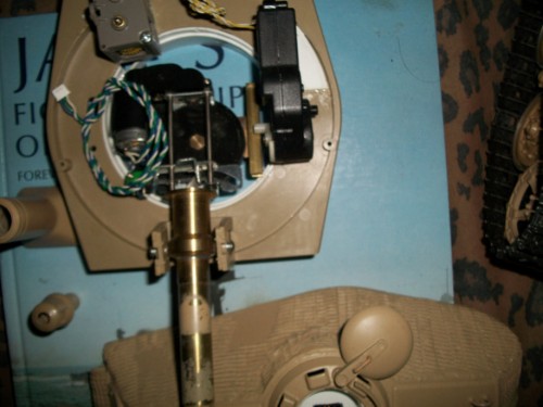Tamiya Porsche Turret Gun Recoil Assembly.