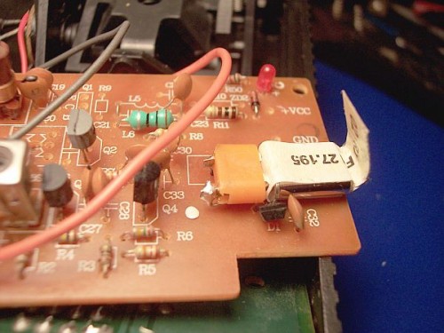 The Crystal in its new 'low profile' position.