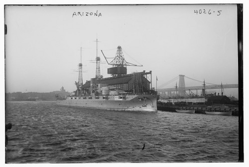 U.S.S.Arizona 1919 fitting out completion
