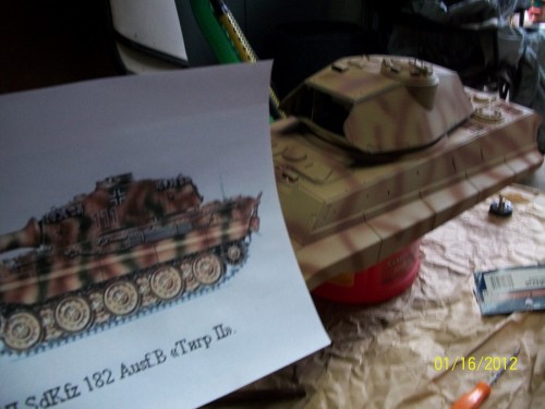 Stage I of Camo Scheme Red Brown XF-64 75/25 RATIO