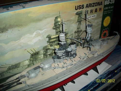 USS Arizona Boat Deck - Main Turrets 012.JPG