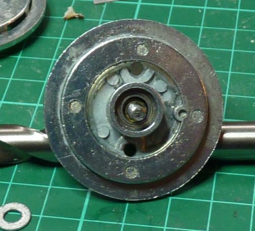 The Bearing is fitted to the Idler wheel.