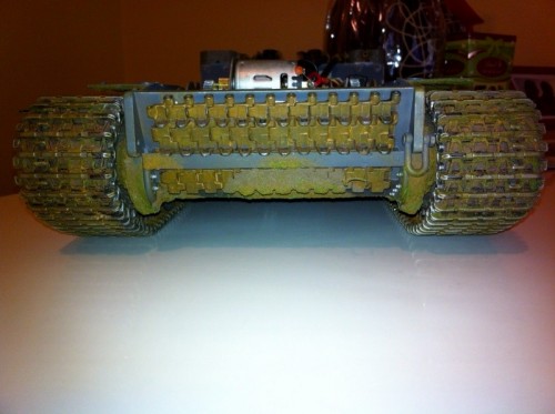 front, with spare traks