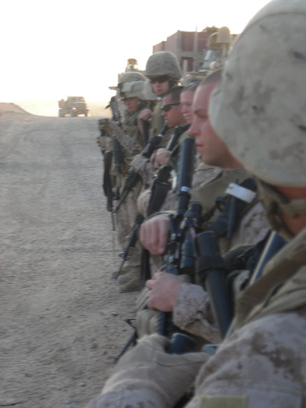 Kandahar Afghanistan, these US Marines came home to the States a week ago and their uniforms worked for them...