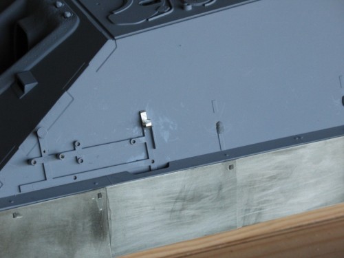 I have used the Aber Side Skirt sprue to make tow cable support brackets. (Recycling) LOL