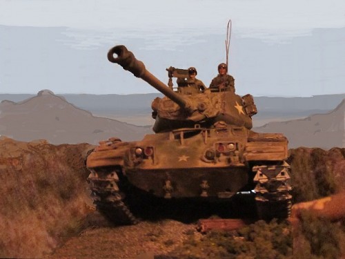 hl M41A3 cut down to 1/16 scale