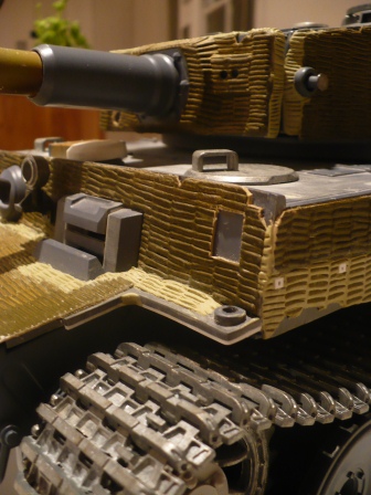 This shows the added zimmerit on the mantlet and turret sides, glacis plate and hull side where mudguard had been removed.jpg