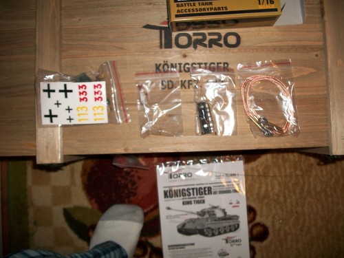 accessories are metal with a nice set of Tow cables and the MG including mounting bar are made from Metal