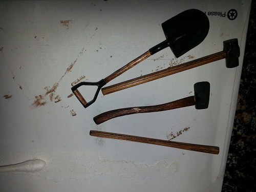 Loose Tools after making wooden handles