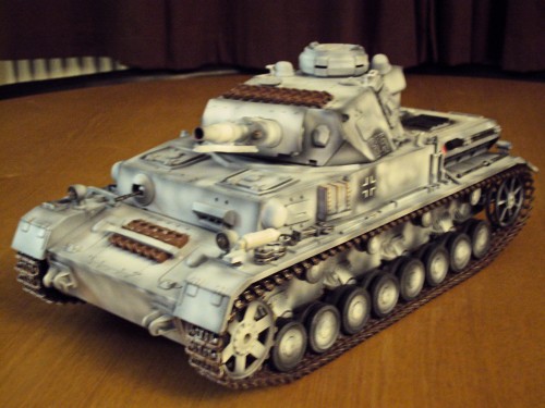 German grey base coat with a flat white top coat.