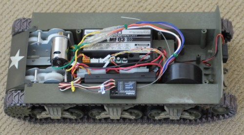 Tamiya Pershing DMD MFU setup.