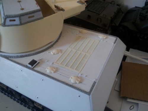 The rear deck.
